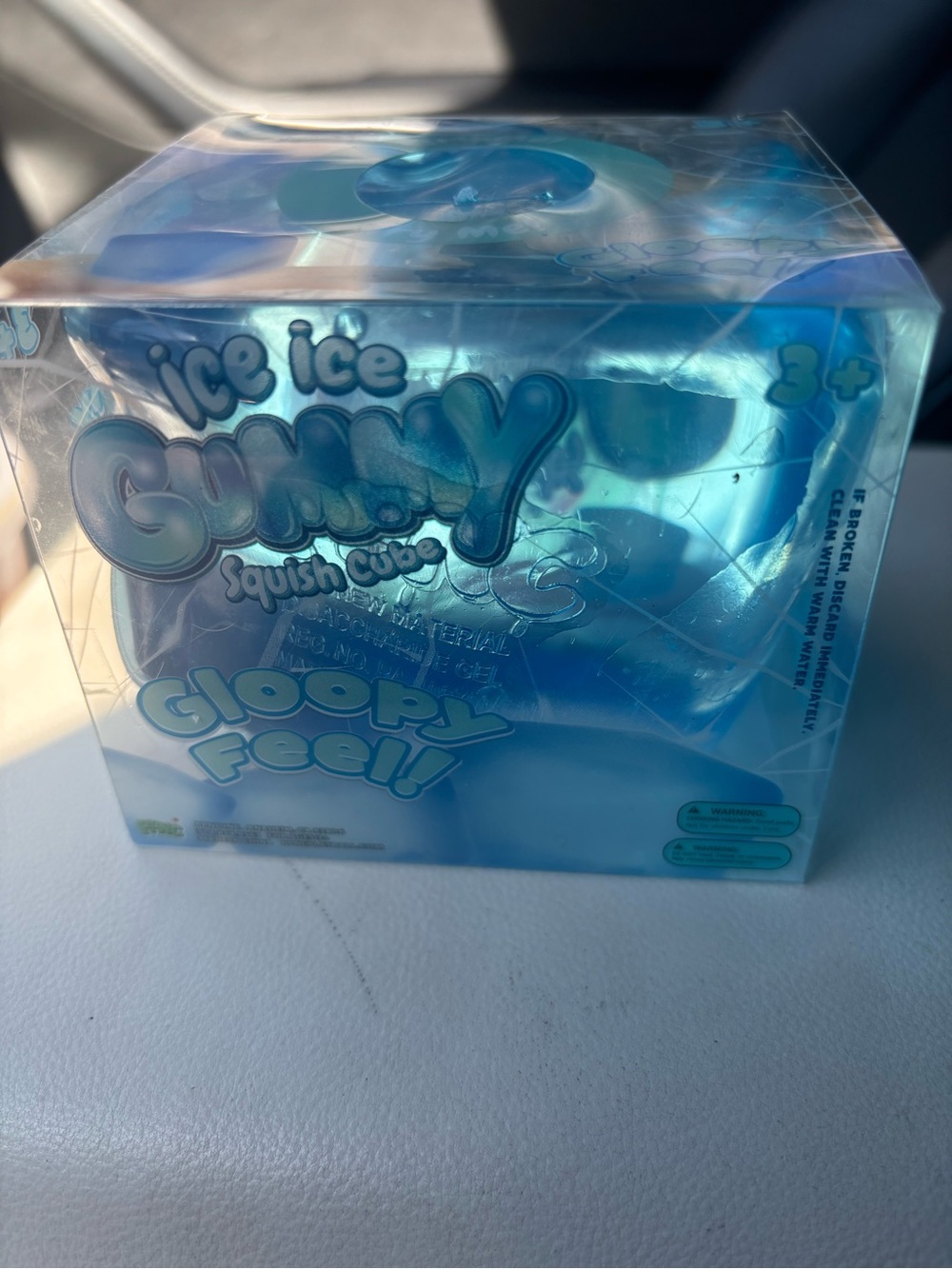 Ice Ice Gummy Squish Cube - Blue Kids Toy